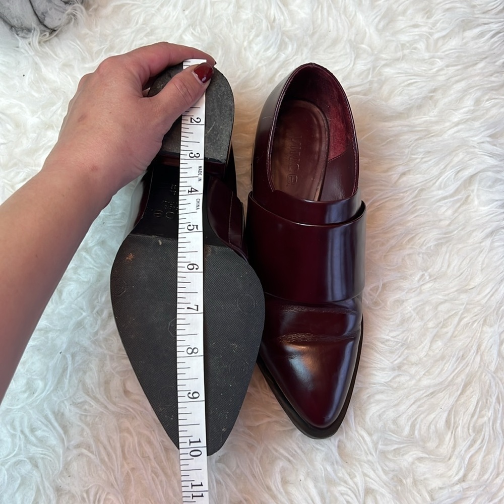 Vince Women’s Yaeger Oxblood Pointed-Toe Loafers Dress Shoes Size 6M US - Picture 9 of 17